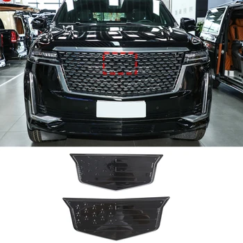 Для Cadillac Escalade 2021 2022 2023 ABS черная передняя и задняя крышка с логотипом автомобиля аксессуары для модификации экстерьера