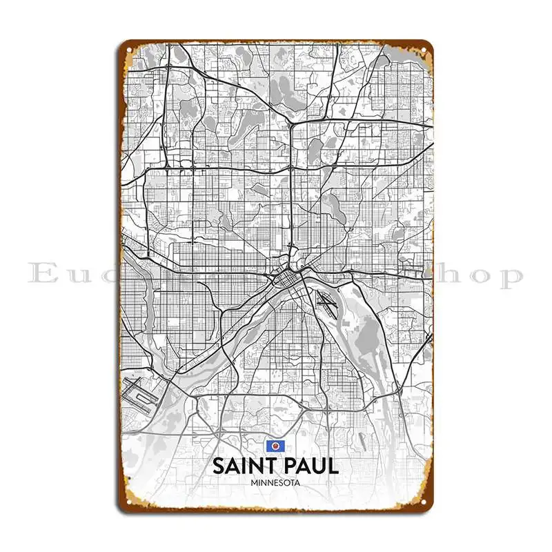 Металлическая табличка Saint Paul Mn Kitchen Classic Club Bar с печатной жестяной вывеской клуба . ' - ' . 0