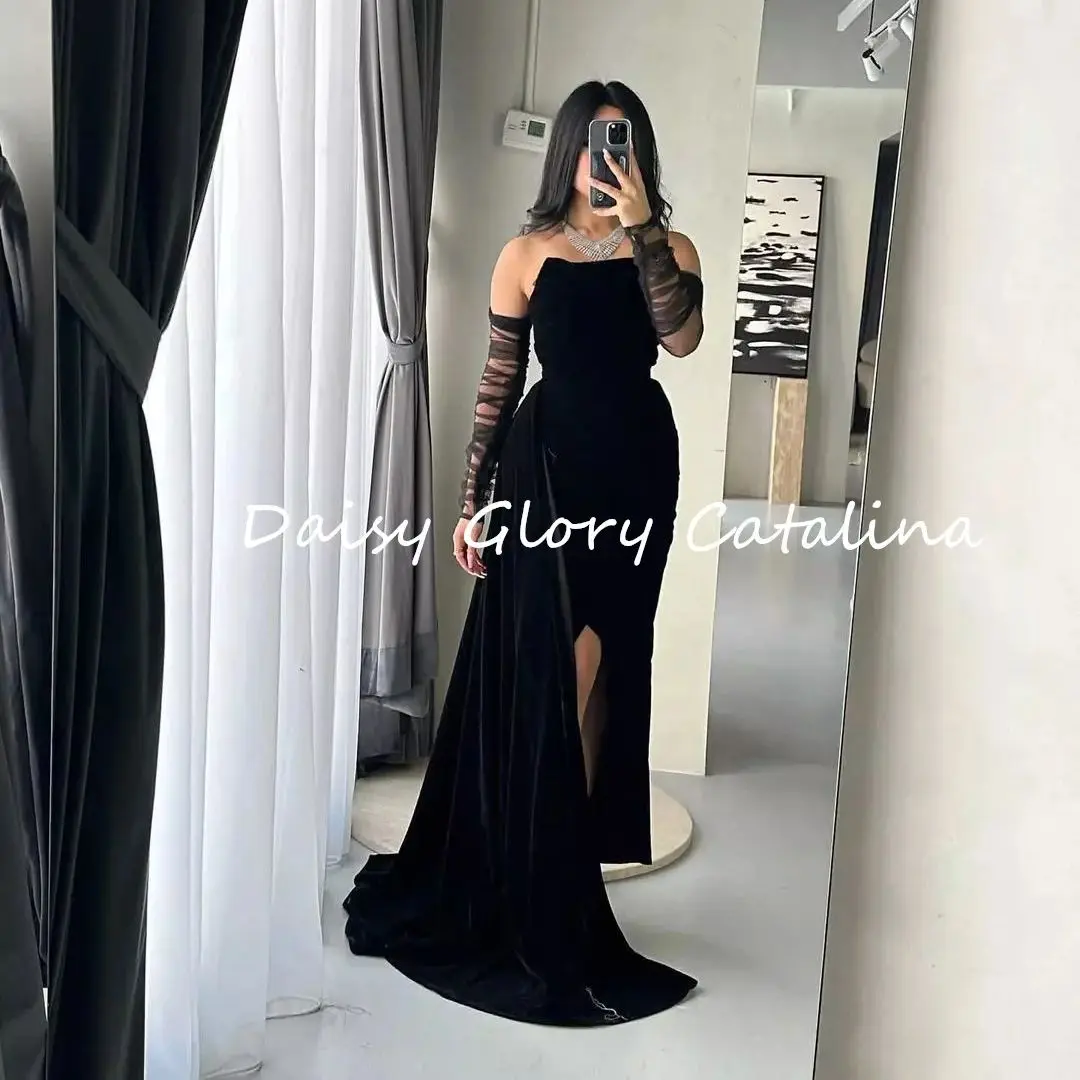 Новые черные элегантные платья для выпускного вечера, женское вечернее платье без рукавов длиной до пола, торжественное свадебное платье 2024 . ' - ' . 0