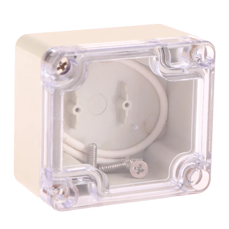 Распределительная коробка с видимым проводом ABS Водонепроницаемый Электронный Герметичный корпус IP67 Прозрачный корпус для сейфа Пластиковые коробки . ' - ' . 0
