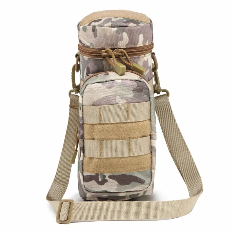 Уличная тактическая военная сумка для воды Molle для кемпинга, пеших прогулок, рыбалки, наплечный держатель для бутылки, сумка для бутылок, дорожный инструмент, набор чайников . ' - ' . 0