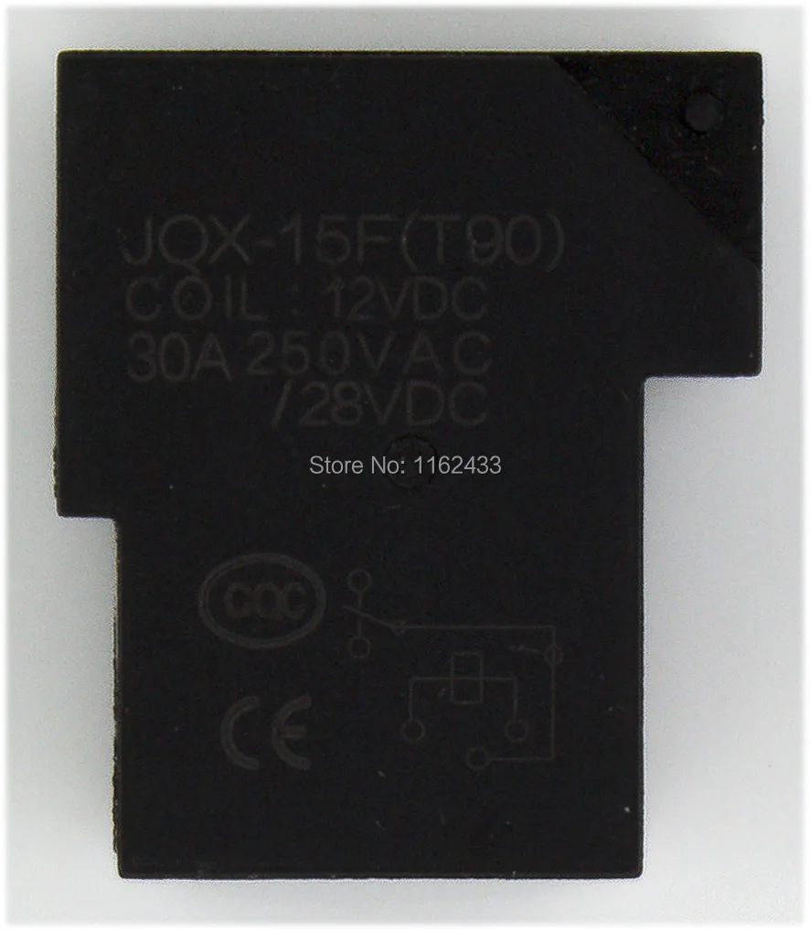 10 шт./лот JQX-15F T90 DC 12V 6-контактное печатное реле SPDT 12 В постоянного тока . ' - ' . 1