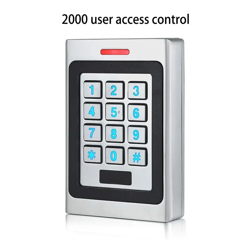RFID 125 кГц EM Карта 2000 пользователей Контроль доступа к металлической двери IP67 Водонепроницаемая подсветка Открывалка для ворот Считывающая клавиатура для домашнего офиса . ' - ' . 1