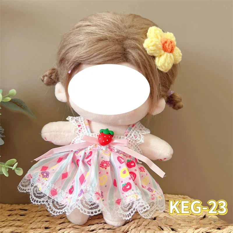 Одежда для куклы Подходит для 20-сантиметровой хлопковой игрушки, комплект платья в стиле Лолиты, плюшевые игрушкиаксессуары, подарок для переодевания своими руками . ' - ' . 1
