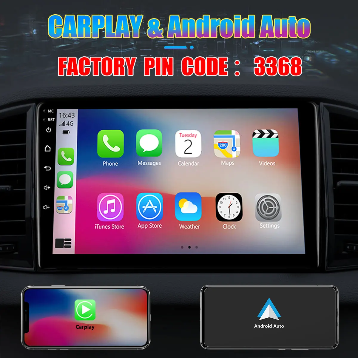 Автомагнитола Android 13 для Mazda 5 2005-2010, 9-дюймовый мультимедийный плеер с 4G WiFi Carplay и 2Din GPS-навигацией. . ' - ' . 2