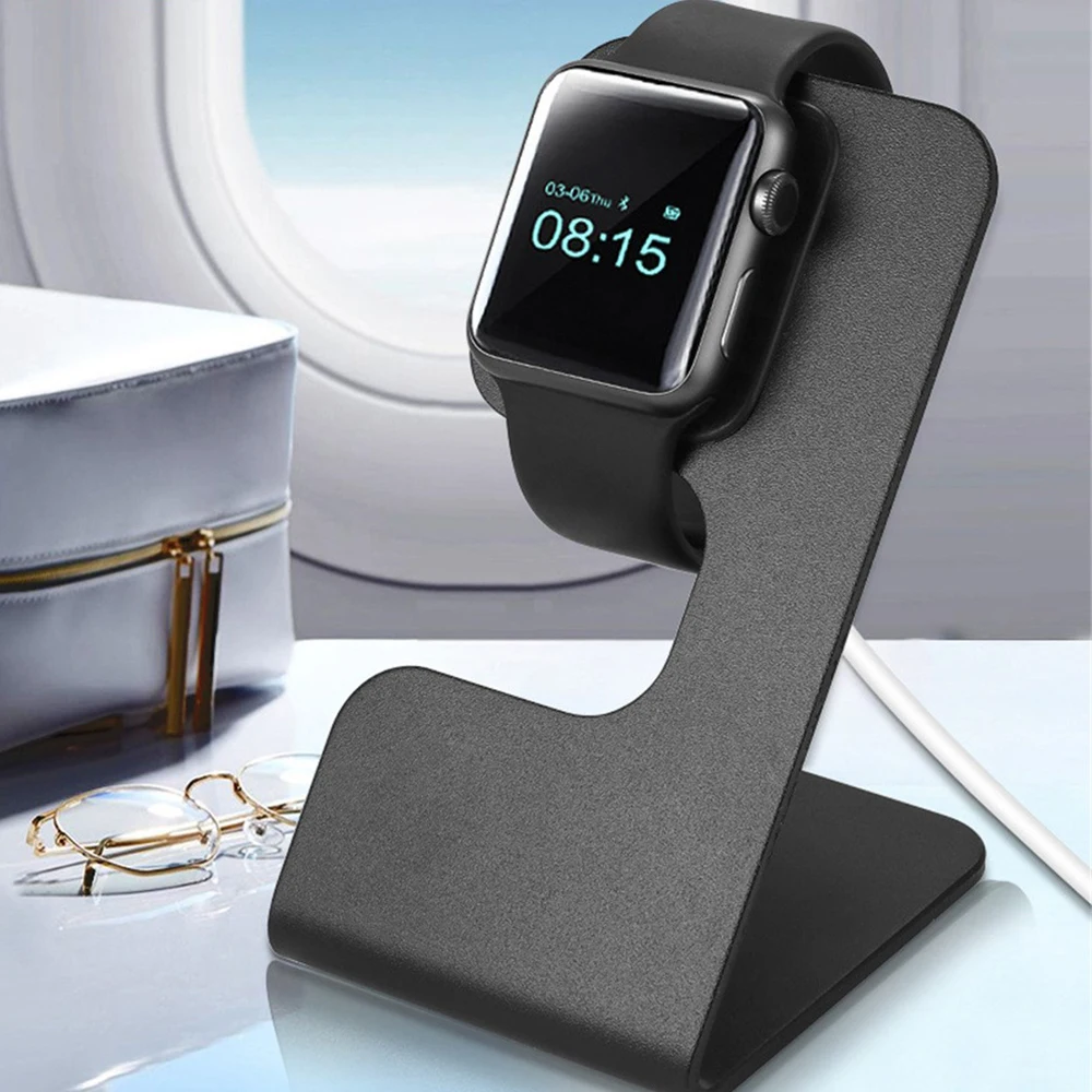 Алюминиево-силиконовый кронштейн для зарядного устройства, док-станция, Держатель для зарядки Apple Watch Stand Series Ultra/8 /SE2/7/6/ Подставка для зарядки SE /4 /3 . ' - ' . 2