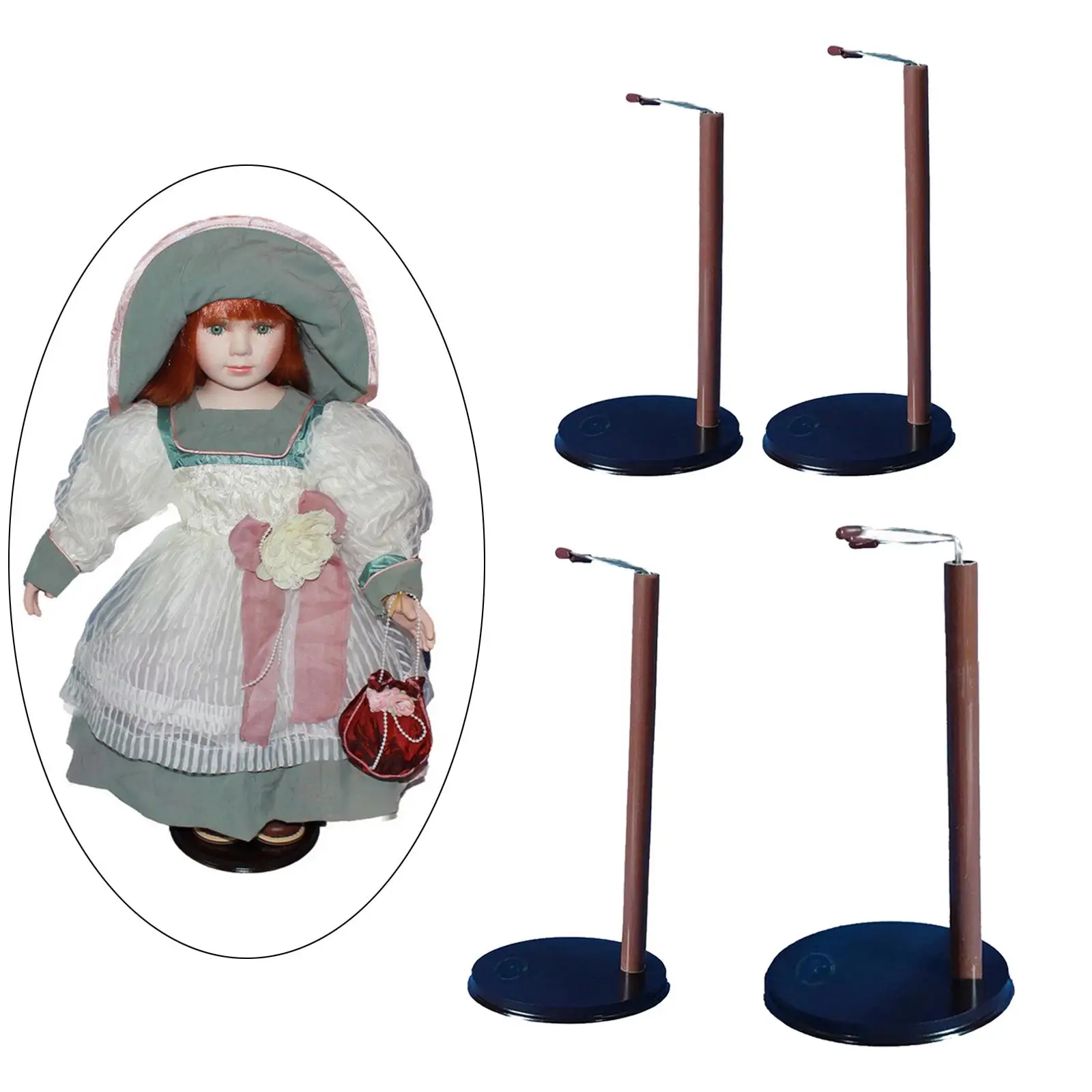 Подставка для кукол Стеллаж для коллекционных фигурок Портативный Регулируемый Опорный кронштейн Мини-модель, Демонстрирующая рамку для кукольных аксессуаров . ' - ' . 2