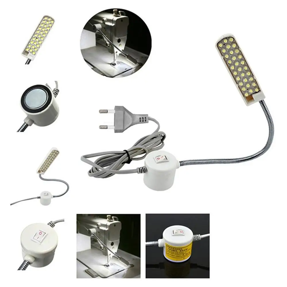 Промышленное освещение Светодиодные фонари для швейных машин Многофункциональная гибкая рабочая лампа Магнитная Швейная лампа для сверлильного станка токарного станка . ' - ' . 2