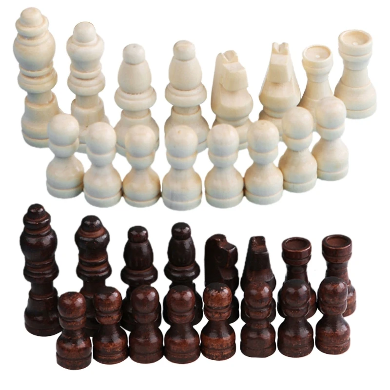 32 шт деревянных шахматных фигур Шахматные фигуры международного турнира . ' - ' . 3