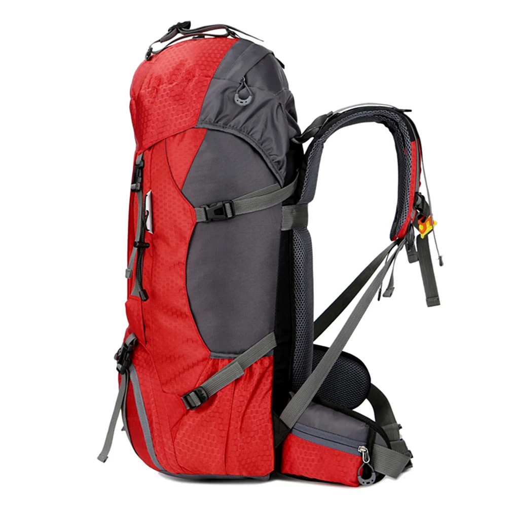 60-литровые походные рюкзаки для кемпинга, мужские туристические рюкзаки на открытом воздухе, нейлоновая спортивная сумка для скалолазания, путешествий с дождевиком Free Knight . ' - ' . 3