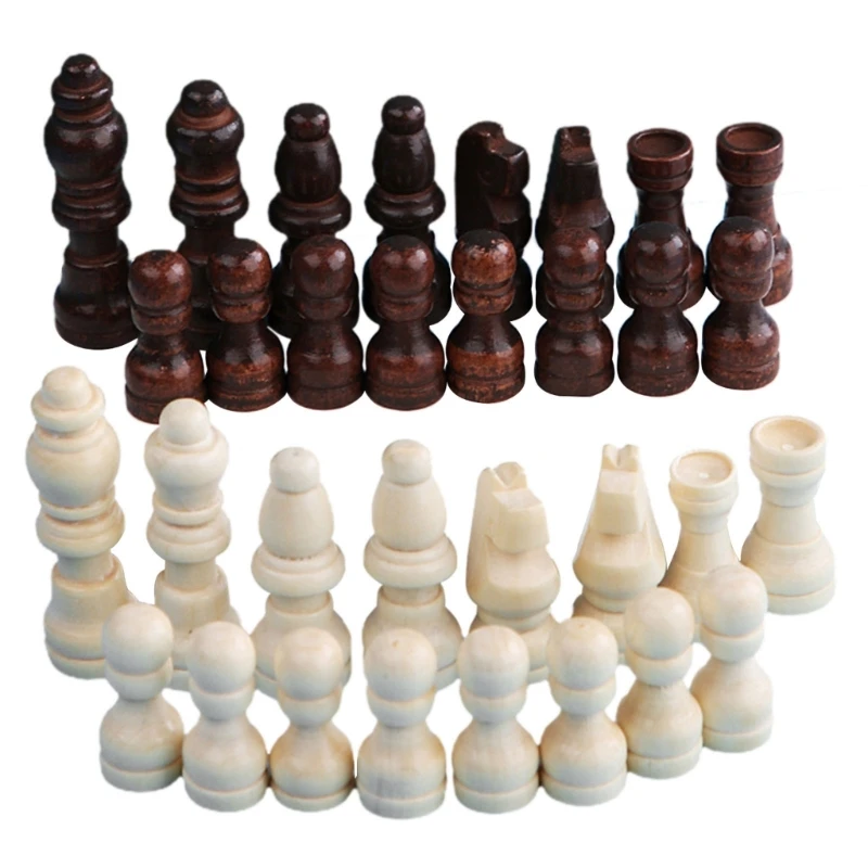 32 шт деревянных шахматных фигур Шахматные фигуры международного турнира . ' - ' . 4