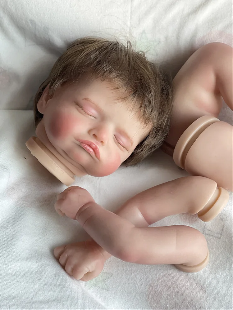 NPK 19-дюймовый комплект для новорожденных кукол-Реборн Baby Rosalie, реалистичные, мягкие на ощупь, уже раскрашенные незаконченные детали куклы . ' - ' . 4
