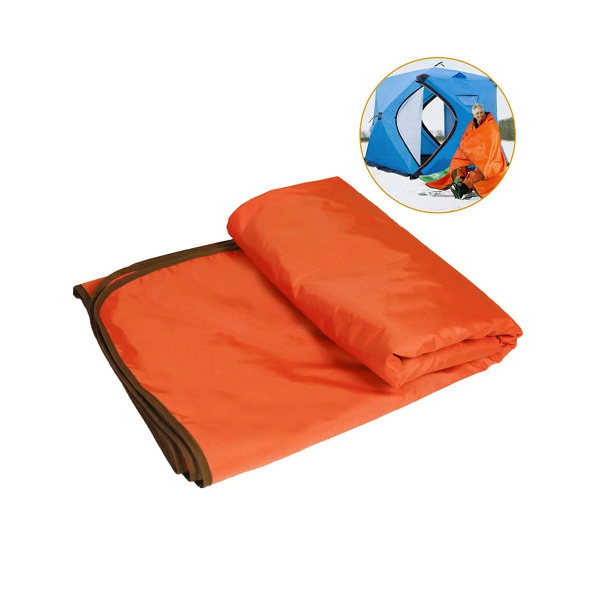 Уличное водонепроницаемое и ветрозащитное флисовое одеяло, походное одеяло, подушка, коврик для пикника, теплое одеяло, пляжное одеяло для путешествий . ' - ' . 4