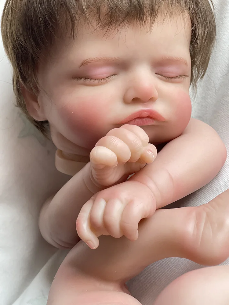NPK 19-дюймовый комплект для новорожденных кукол-Реборн Baby Rosalie, реалистичные, мягкие на ощупь, уже раскрашенные незаконченные детали куклы . ' - ' . 5