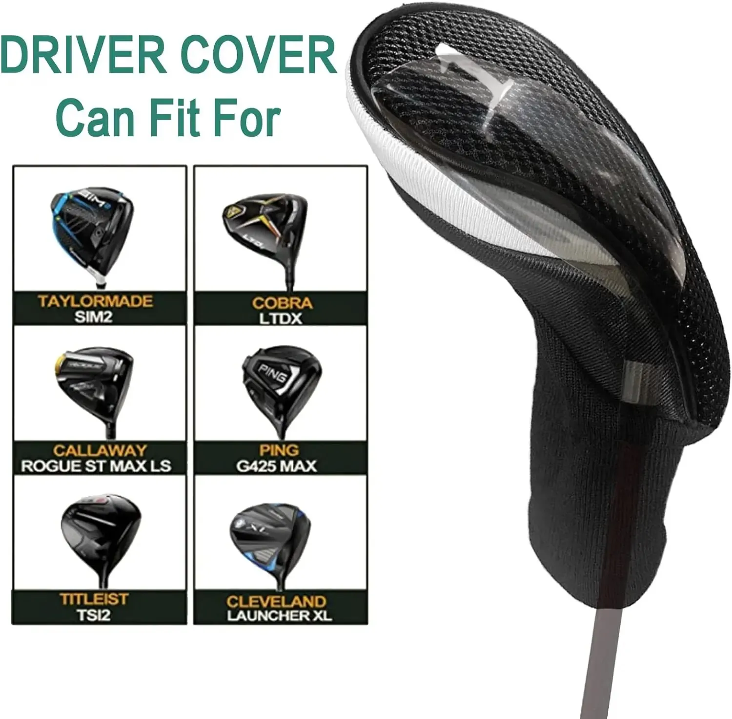 Головные уборы для клюшек для гольфа для Woods и Driver Hybrids Fairway Value, 3 упаковки, защитные головные уборы со сменным номером.Бирки 1 3 5 . ' - ' . 5